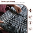 thumbnail image 5 of Joyure 4-Piece Patio Furniture Set,Outdoor Wicker Patio Conversation Set with Tempered Glass Table,All-Weather Rattan Sectional Loveseat&Chairs with Thick Cushions for Garden,Deck,Backyard-Grey, 5 of 9