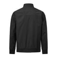 thumbnail image 2 of AZoiNM Men's Stand Collar Zip Jacket Loose Fit Lightweight Casual Long Sleeve Spring Fall, 2 of 10