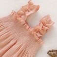 thumbnail image 6 of Fesfesfes Toddler Kids Dress Baby Girls Cute Solid Color Breathable Ruffles Elastic Band Suspenders Dress Skirt, 6 of 6