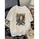 thumbnail image 1 of Unisex Cotton Graphic Tee - Casual Regular Size Fit, Short Sleeve Crew Neck T-Shirt with "HAPPY " Print, Summer Streetwear for Men and Women, Relaxed Style, Machine Washable, Casual Sporty Tee, 1 of 6