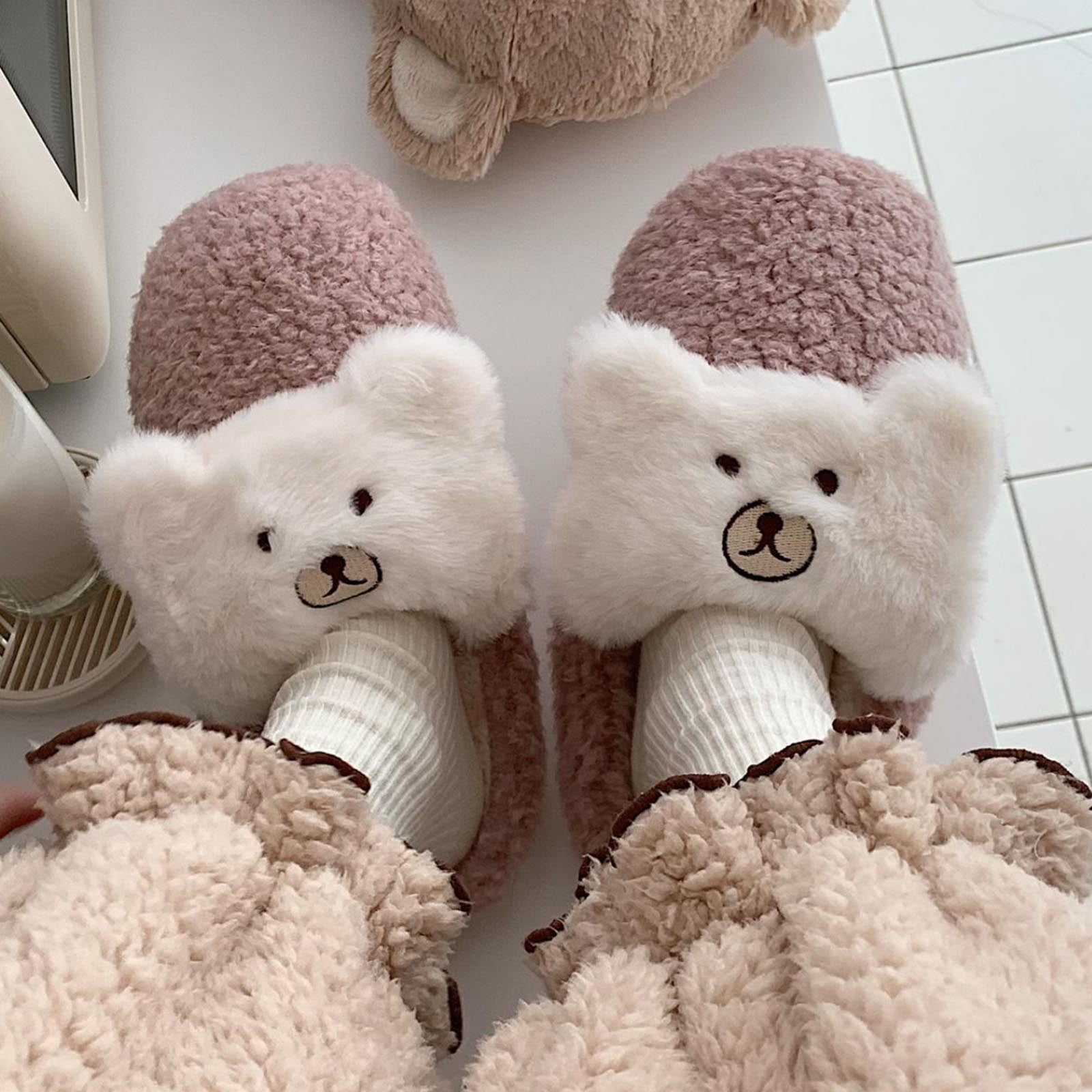 Bear Slippers Pottery Barn Fur Slippers Faux Fur Ombre Slippers
