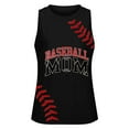 thumbnail image 3 of Bovemsi Baseball Shirt Women Baseball Mom Tank Tops Graphic Tee Cute Workout T Shirts Casual Summer Sleeveless Vest, Black Women's Summer Tank Tops, XXL, 3 of 3