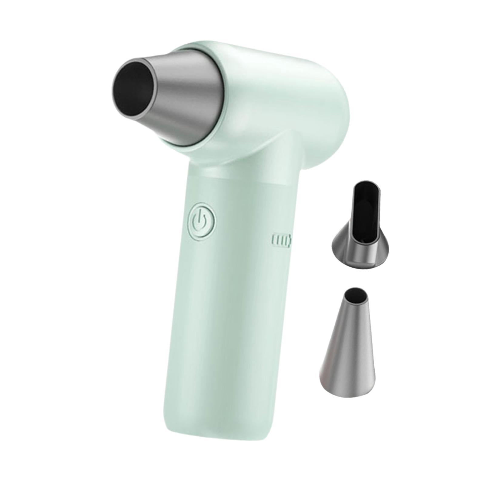 TISHITA Air Duster Cordless fan Portable Quick Dry Engine Fan Dust Blower for Pet Hair Drying Laptop Computer Cleaning Salon Car Green