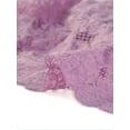 thumbnail image 6 of INSPIRE CHIC Women's Floral Lace Sheer Open Front Bolero Shrug Cropped Cardigan S Light Purple, 6 of 7