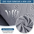 thumbnail image 6 of TAOCOCO Recliner Loveseat Slipcovers 3 Piece Sofa Cover for 2-Seat Couch Stretch Couch Slipcover Protector with Pocket, Light Gray, 6 of 7