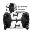 thumbnail image 2 of Gukieu Dachshund Dog Puppy Print Suitcase Protective Cover, Elastic Zipper Buckle Suitcase Protective Cover, Suitable for Travel, Business Trip-Small, 2 of 7