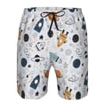 thumbnail image 3 of Lsque Maillot de Bain Homme Motif Planètes Dessin Animé Séchage Rapide avec Poches-TG, 3 of 6