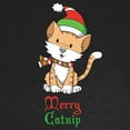thumbnail image 3 of CafePress - Catnip Christmas Women's Long Sleeve Dark T Shirt - Women's Long Sleeve Graphic Tee Casual Fit, 3 of 4
