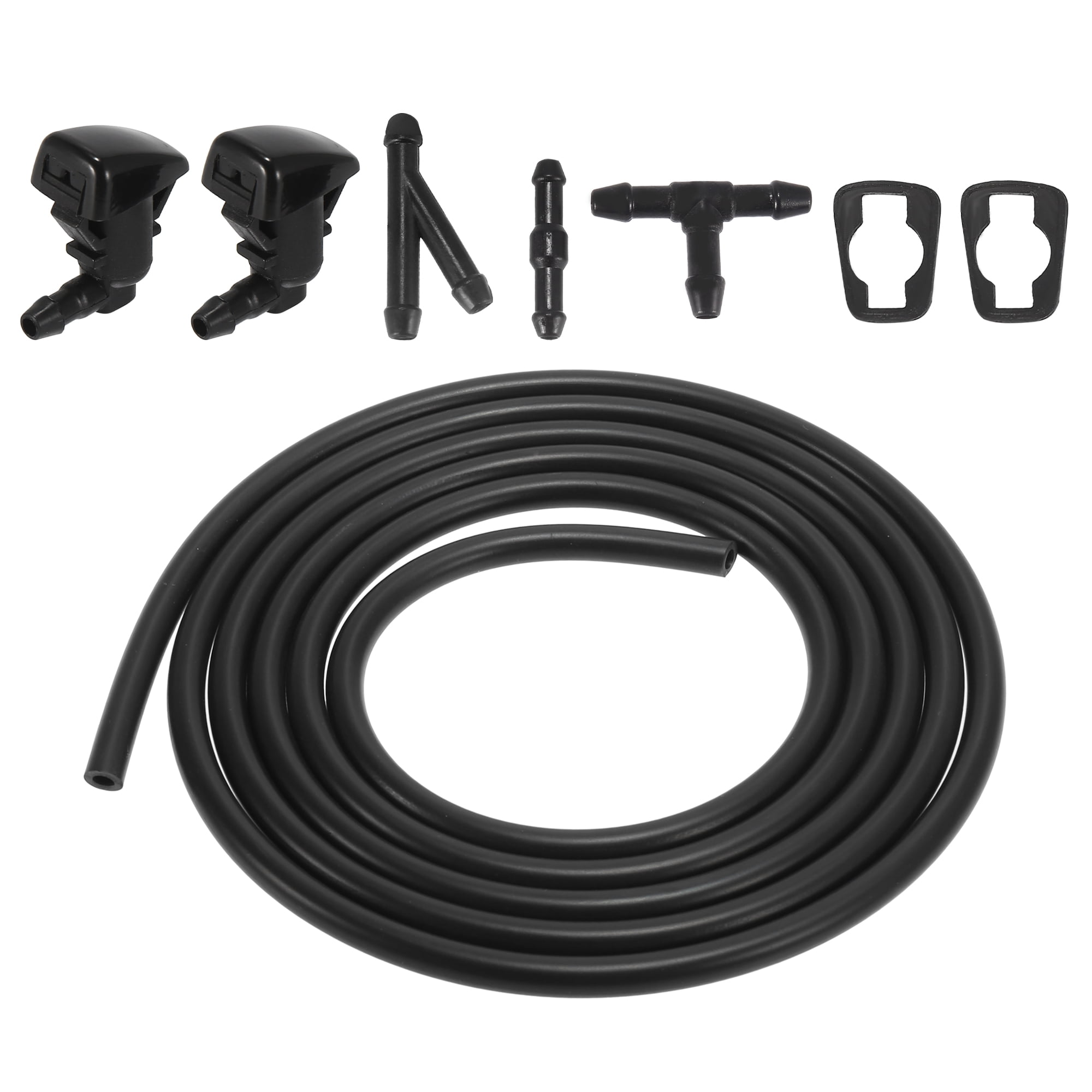 2 PCS Front Windshield Washer Nozzle Kit Sprayer Spurter Straight