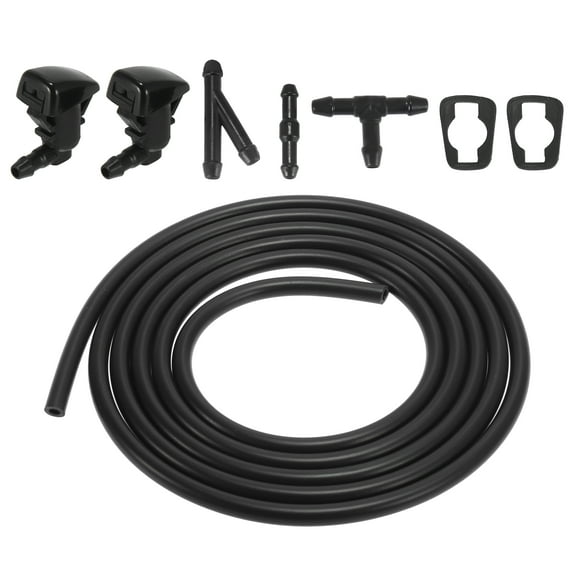 Unique Bargains Front Windshield Washer Nozzles Kit for Ford Focus 2.2 Meters Hose with 3pcs Connectors 8S4Z17603AA