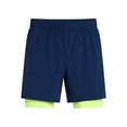 thumbnail image 5 of Athletic Works Men's and Big Men's 2 in 1 Gym Shorts with Liner, 6" & 8" Inseams, Sizes S-3XL, 5 of 5