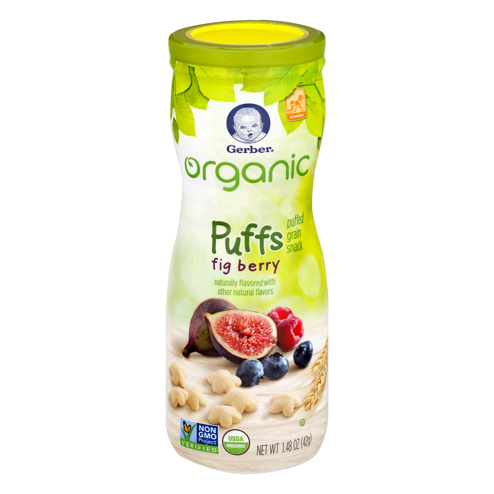 gerber organic puffs fig berry