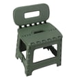 thumbnail image 1 of Folding Step Stool, Lightweight PP Plastic Foldable Step Stool with Backrest, Holds Up to 300 Lbs, Opens Easy with One Flip, Collapsible Stool for Kitchen, Bathroom & Living Room, 1 of 7