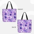 thumbnail image 2 of Fotbe Violet Bolsa Tote con Estampado para Mujer, Bolsos con Cremallera, Bolsa de Hombro Casual de Gran Capacidad con Bolsillos Internos, 2 of 6