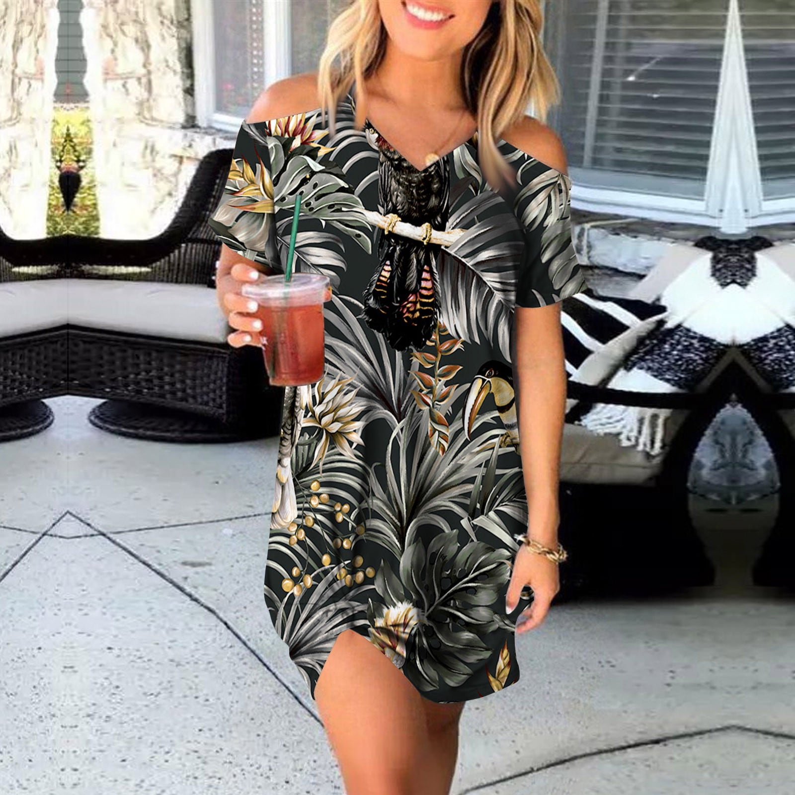 Clearance! Womens Dresses Summer Casual 