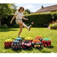 thumbnail image 4 of Footbag para patear y hacer malabares con la pelota | Footbag de tela de ganchillo para juegos al aire libre | Pelota para patear y aliviar el estrés para adultos y principiantes, 4 of 6