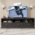 thumbnail image 2 of Kselythan 70inch TV Stand for TVs up to 80", Mid Century Modern Entertainment Center with Storage Drawer and Open Shelves, TV Console Media Cabinet for Living Room, Bedroom, 2 of 8
