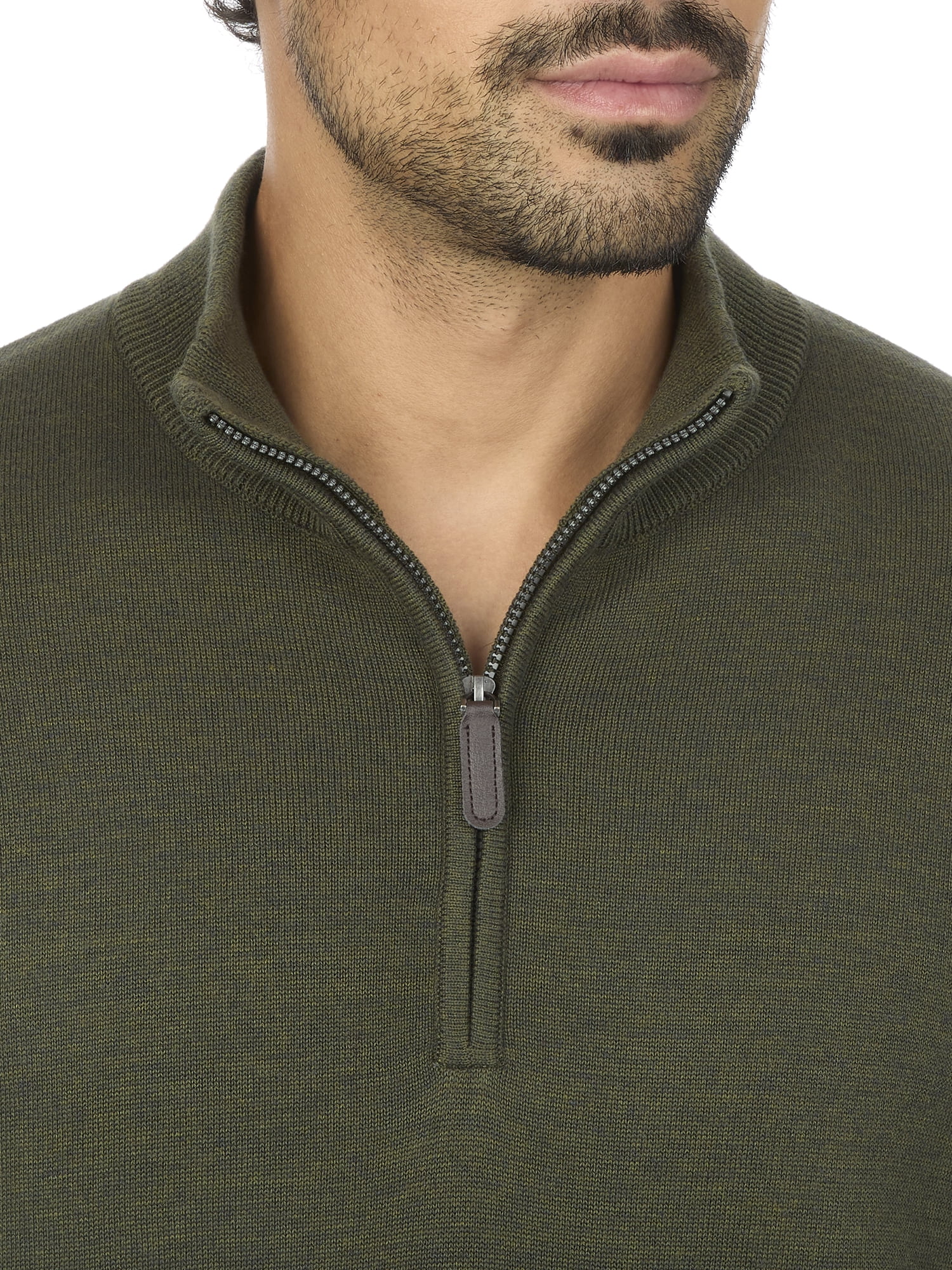 George Men's & Big Men's Classic Fit Jersey Quarter Zip Sweater, Sizes S-3XL