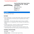 thumbnail image 2 of Front Disc Brake Caliper Support Spring - Compatible with 1990 - 1996 GMC C6000 Topkick 1991 1992 1993 1994 1995, 2 of 2