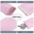 thumbnail image 3 of Estuche de gafas suave de 4 piezas, bolsa portátil de gafas con tapa de compresión, estuche de gafas de sol de cuero para mujeres (rosa), 3 of 7