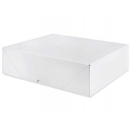 White Letterhead Folding Boxes - 25 Per Pack (7 1/4 x 10 1/2 x 2)