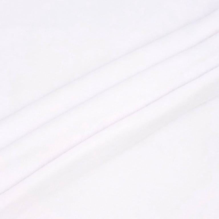 Plush Coral Fleece Fabric Precut, 54" x 1.5 Yd, White photo 7