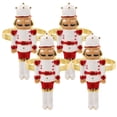 thumbnail image 1 of 4pcs Unique Nutcracker Napkin Rings Reusable Napkin Rings Elegant Napkin Rings Nutcracker Napkin Holders Stylish Napkin Buckles, 1 of 8
