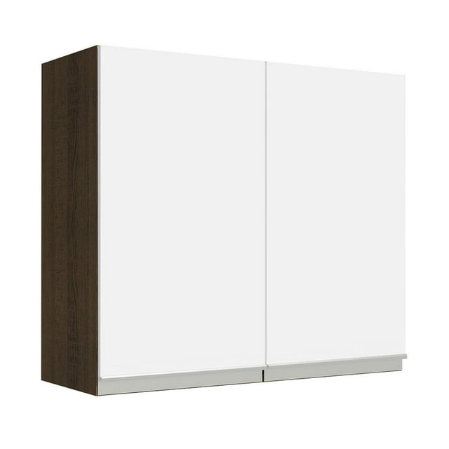 Alacena 70 cm 2 Puertas Madesa Glamy Marron/Blanco