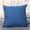 Blue, variant on Linen Textured Throw Pillow with Soft Insert, 18x18 Inch Square Decorative Couch Cushion for Living Room Sofa and Bed Setup