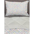 thumbnail image 3 of Polka Dots Comforter & Sham Bedding Set, Pastel Color Blots Arranged Evenly Girly Feminine Vintage Shower Concept, 3 pcs Duvet Set Microfiber Filling Quilt, 5 Sizes, Multicolor, by Ambesonne, 3 of 4