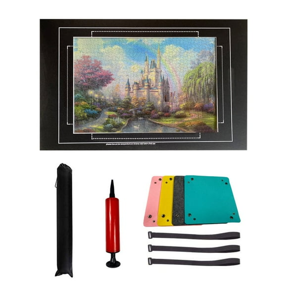 EIMELI Jigsaw Puzzle Mat Roll Up Roll-Up Puzzles Felt Save Mats Trays for Sorting Table Board Glue Clear Sheets and Frame Keeper Storage Accessories for Adults Gifts