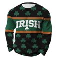thumbnail image 1 of Camisa de Día de San Patricio Hombres de Manga Larga de Manga Larga Cuello Redondo Tops Casuales para Fiesta Festival Vacaciones Viajes Calle Uso Diario Camisetas de Hombre Casual Estiloso Verano, 1 of 8
