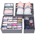 thumbnail image 1 of POINTERTECK 4pcs Reinforced Clothes Divider Heavy Duty Clothes Containers for Closets Wardrobes Shelves, 1 of 10