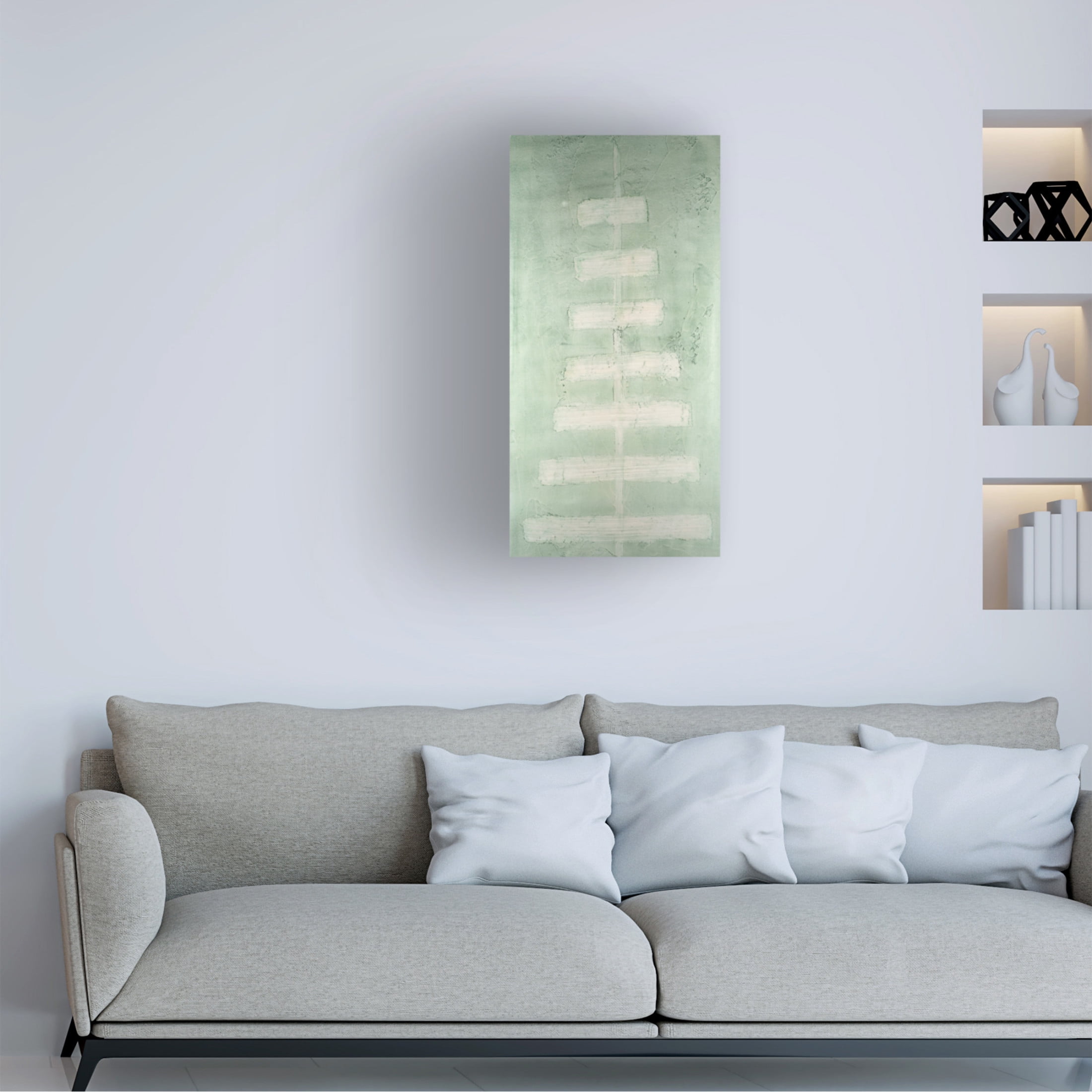 Canvas Wall Art - Vanna Lam 'Veriegatas III' Wall Art for Living Room, Bedroom, or Office Décor by Trademark Fine Art - 12 x 24 Inches