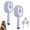 2C, variant on Electric Spray Air Cushion Massage Comb, Upgraded Vibration Misting Brushing Tool, Red Light Air Cushion Mister for Both Long/Short Hairs Reduce Frizz, Nourishes Hairs, Anti-Static (B)