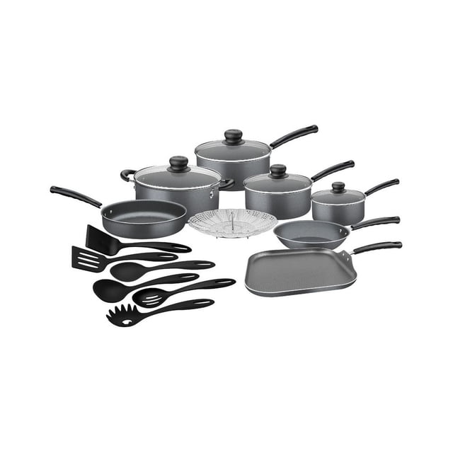 Batería De Cocina Tramontina New Primeware 18 Piezas Grafito Aluminio Con Antiadherente Mangos de Baquelita