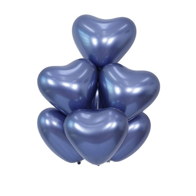 MesaSe 50Pcs Balloon Decorations Creative Shape Vivid Color Anti-explosion Extra-large Wide Application Heart Balloons Valentine‘s Day Holiday Party Decorations for Home