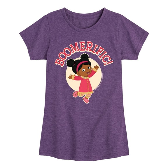 Daniel Tiger - Boomerific - Girls Toddler and Youth Fitted Short Sleeve Tee