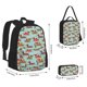 thumbnail image 2 of Easygdp Dachshund Christmas Play Mochila para Niños y Niñas con Set de Caja de Almuerzo y Estuche para Lápices 3 en 1, Mochila Escolar Estampada para Adolescentes, 2 of 7