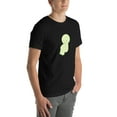 thumbnail image 6 of Funny Smiski Character Shirt – Glow in the Dark Kawaii Tee Unisex Fit (Black, XS), 6 of 6