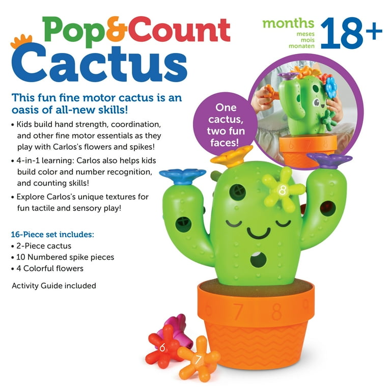 Learning Resources Carlos the Pop & Count Cactus - Toddler Learning , Age  18 Months - Walmart.com
