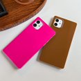 thumbnail image 2 of HAHDAXIA Cute Square Compatible with iPhone 11 Case, Glossy Candy Color Pattern Slim Soft Silicone TPU Bumper Anti-Drop Back Shockproof Protective Cases Cover for Women Girls(Brown), 2 of 6