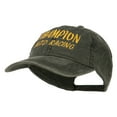 thumbnail image 2 of Champion Auto Racing Embroidered Washed Cap - Black OSFM, 2 of 5