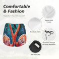 thumbnail image 4 of Daiia Romantic Flamingo Pair Pattern Women's 2 in 1 Running Shorts - Lightweight Athletic Workout Gym Yoga Shorts Liner with Phone Pockets-X-Large, 4 of 7