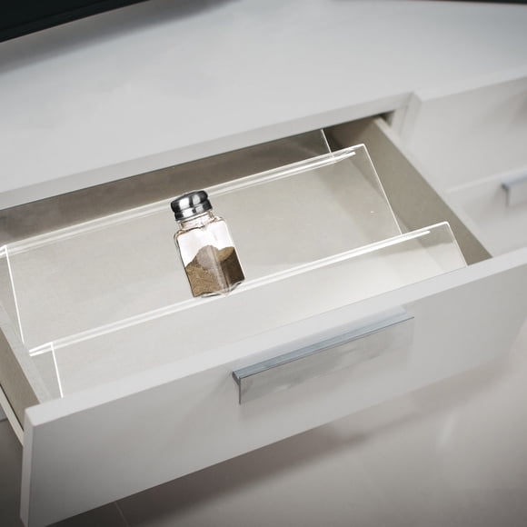 Raindrops 1Set Acrylic Spice Rack Organizer with Inclined Tiered Design for Kitchen Drawer Storage