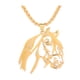 thumbnail image 1 of Collar con colgante de cabeza de caballo, collar con dije de silueta de caballo, collar con animal del zodiaco para mujeres y hombres, joyería, regalo para San Valentín y cumpleaños., 1 of 8