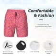 thumbnail image 3 of Honeii Colorful Sprinkles Donuts Print Men's Swim Shorts,Mens Swim Trunks,Breathable Mesh Beach Shorts for Swimming,Surfing, and Beach Activities-X-Large, 3 of 6