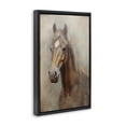 thumbnail image 3 of Stupell Industries Rustic Lodge Brown Horse Visage Black Floating Frame Canvas Art, 17 x 25, by Petals Prints Design, 3 of 8