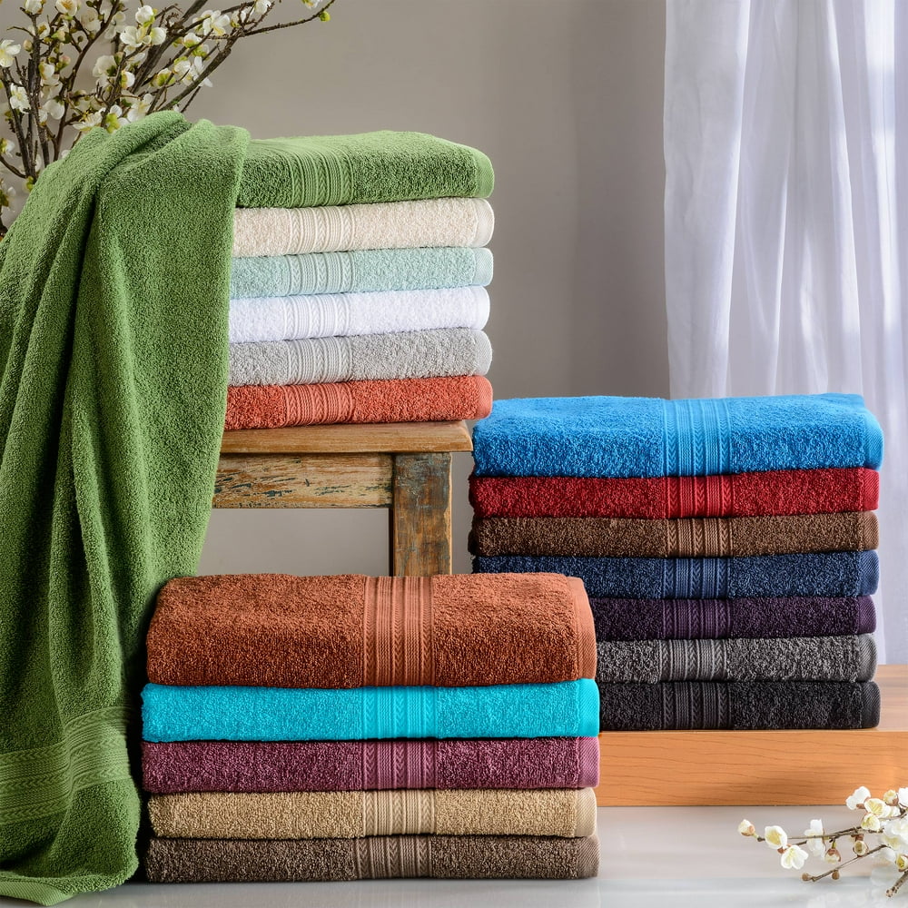 Hemingford 100 EcoFriendly Cotton Bath Towels 12Piece Set by