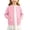 Pink, variant on Puntoco Girls Preppy Knit Cardigan Button-Up Sweater Coat with Pockets Yellow 170(14-15 Years)